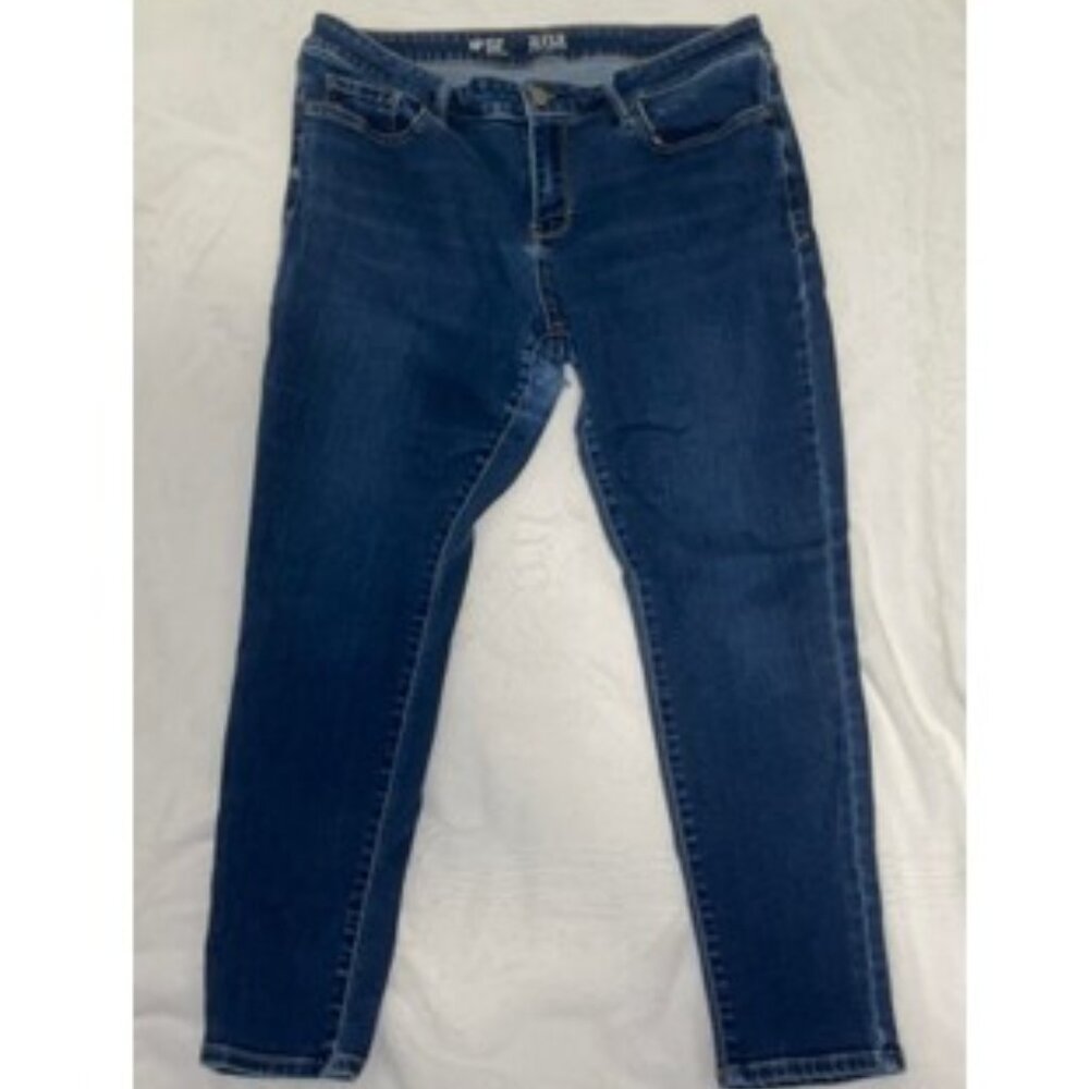 Ana Mid-Rise Jegging Jeans Women x Size 14P Blue Denim Straight Pockets
